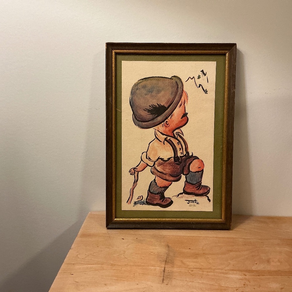 Bavarian boy artwork